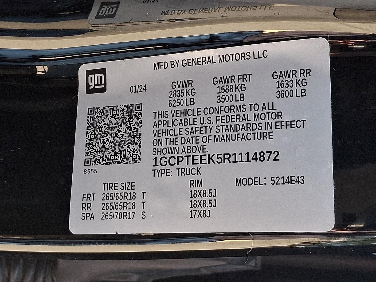 2024 Chevrolet Colorado Crew Cab Short Box 4-Wheel Drive Trail Boss