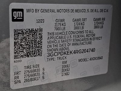 2024 Chevrolet Silverado 1500 Crew Cab Short Box 4-Wheel Drive LT 2FL