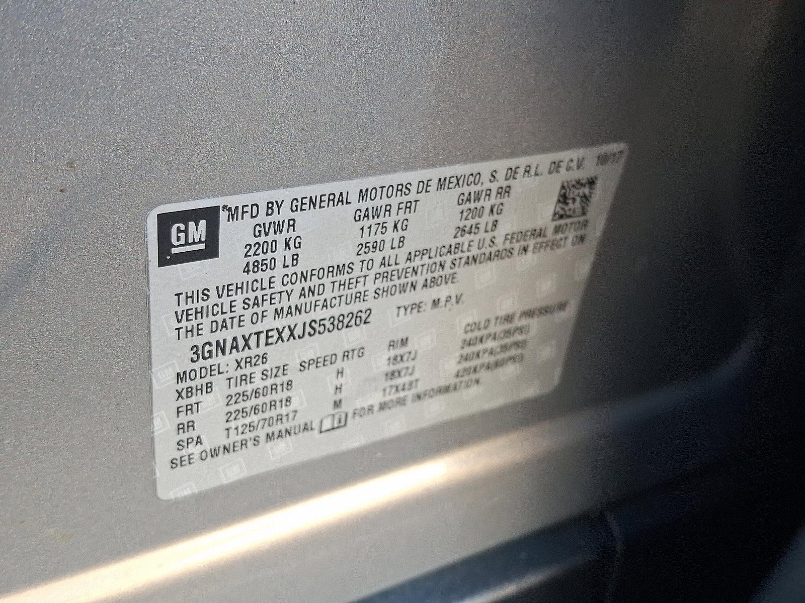 2018 Chevrolet Equinox AWD LT