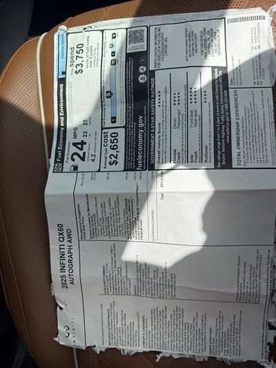 2025 INFINITI QX60 AUTOGRAPH AWD