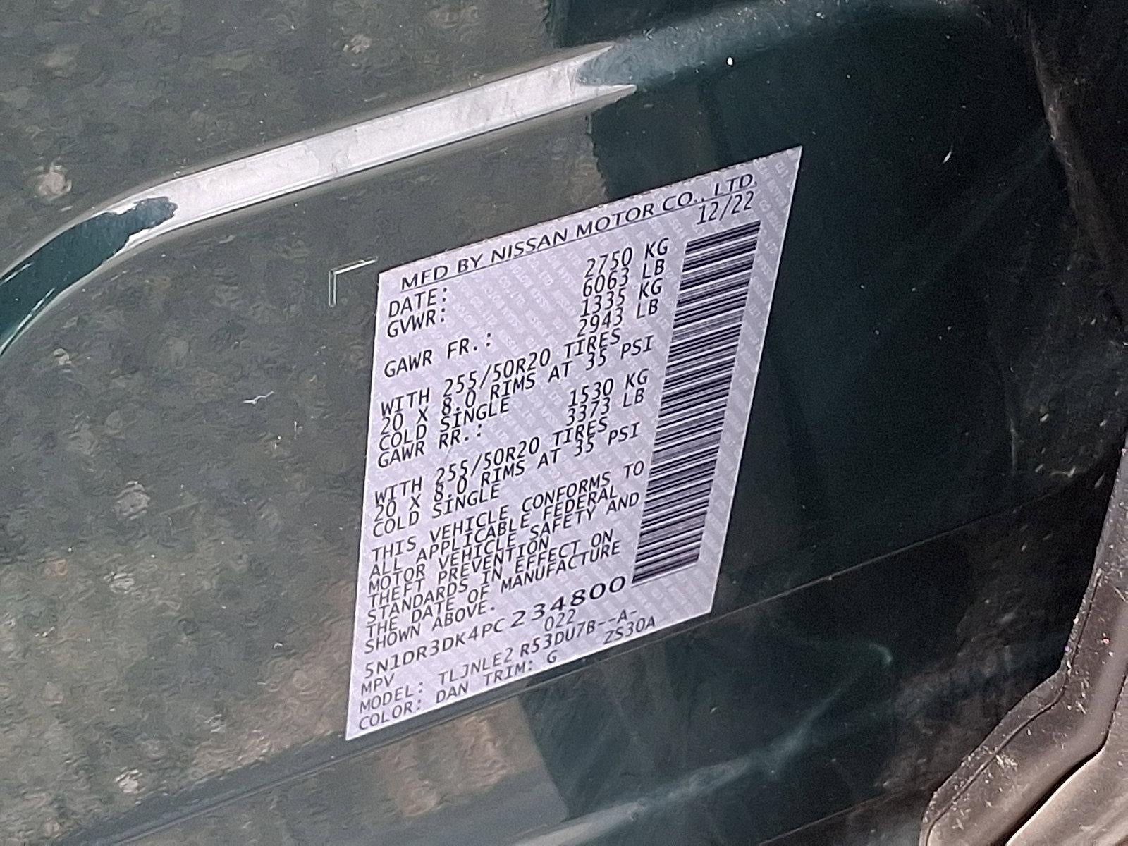 2023 Nissan Pathfinder Platinum 4WD