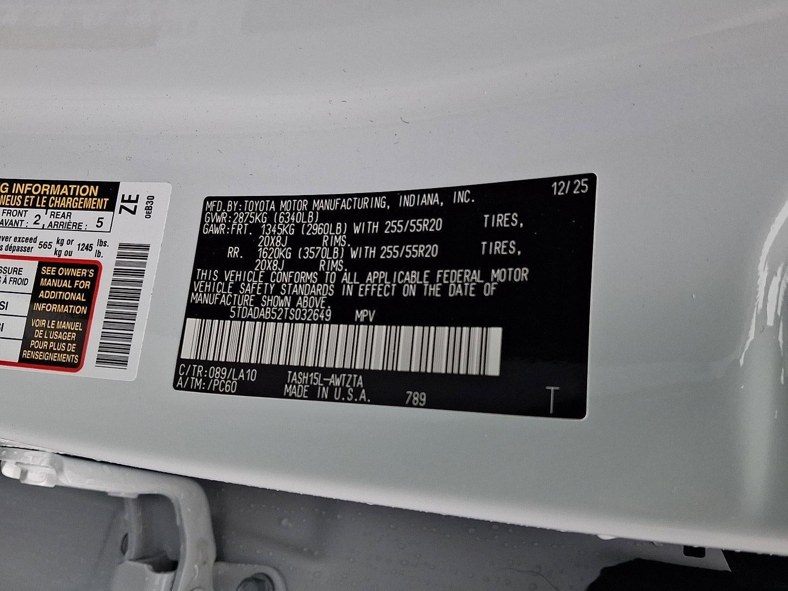 2026 Toyota Grand Highlander Hybrid MAX Platinum AWD (Natl)