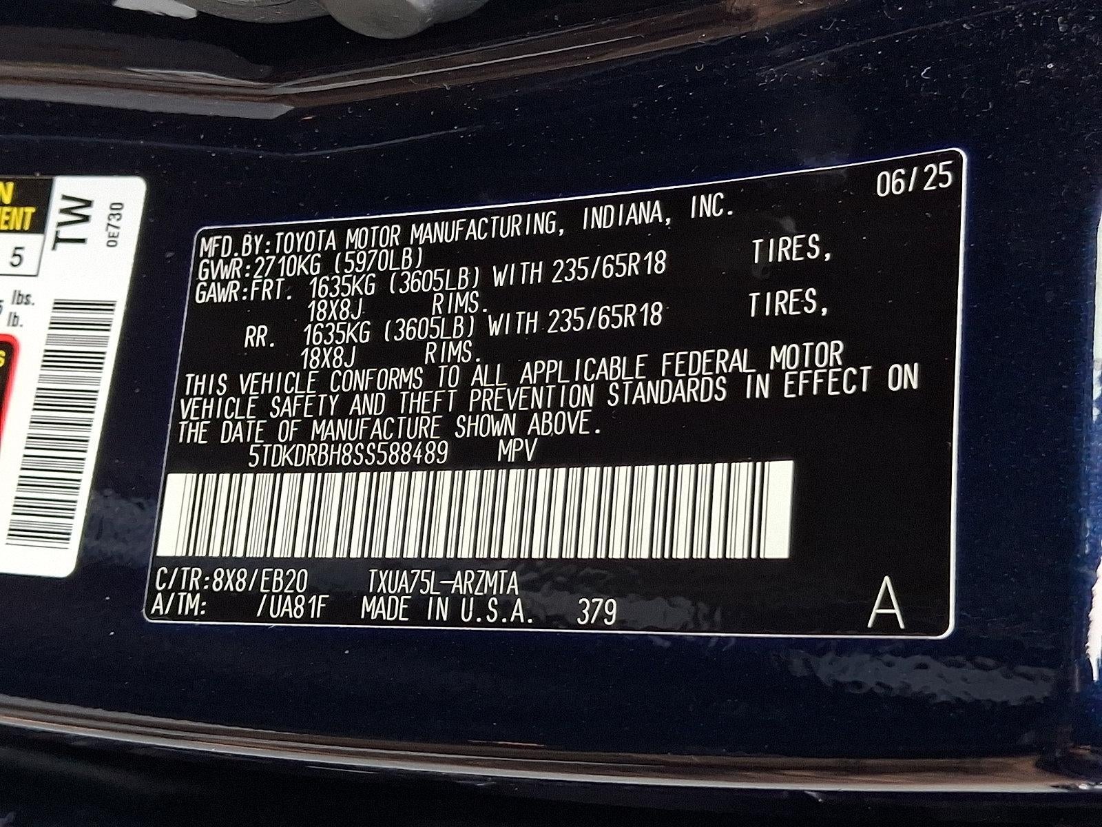 2025 Toyota Highlander XLE AWD (Natl)