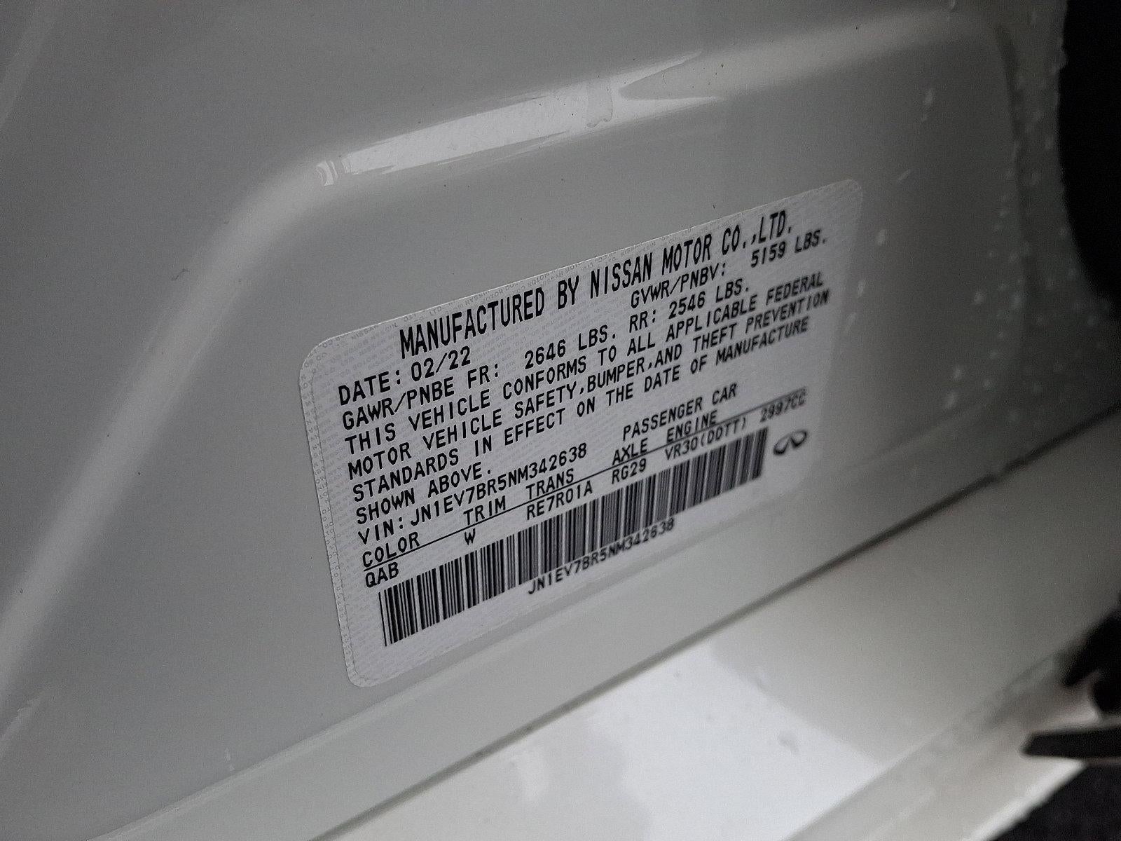 2022 INFINITI Q50 LUXE AWD