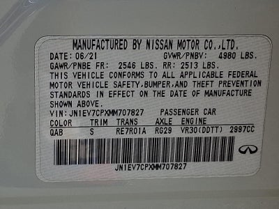 2021 INFINITI Q50 3.0t SIGNATURE EDITION RWD