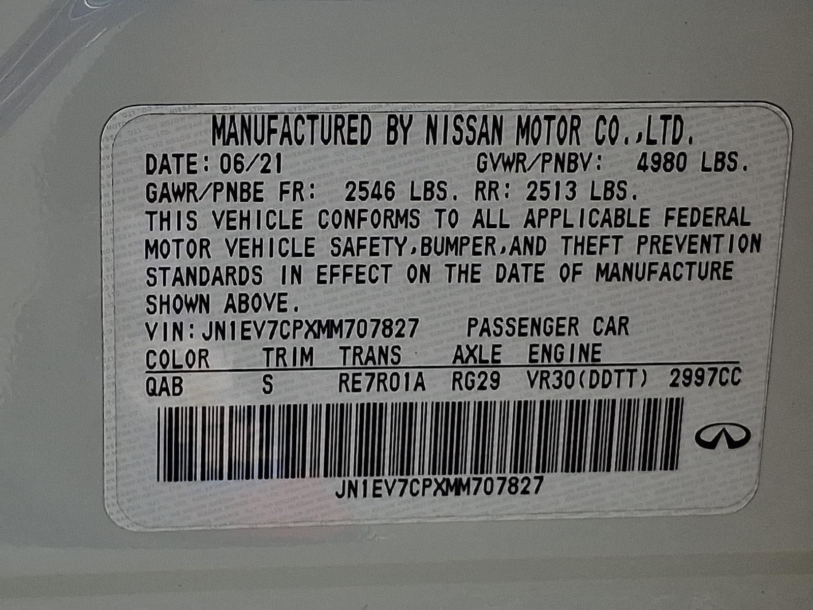 2021 INFINITI Q50 3.0t SIGNATURE EDITION RWD