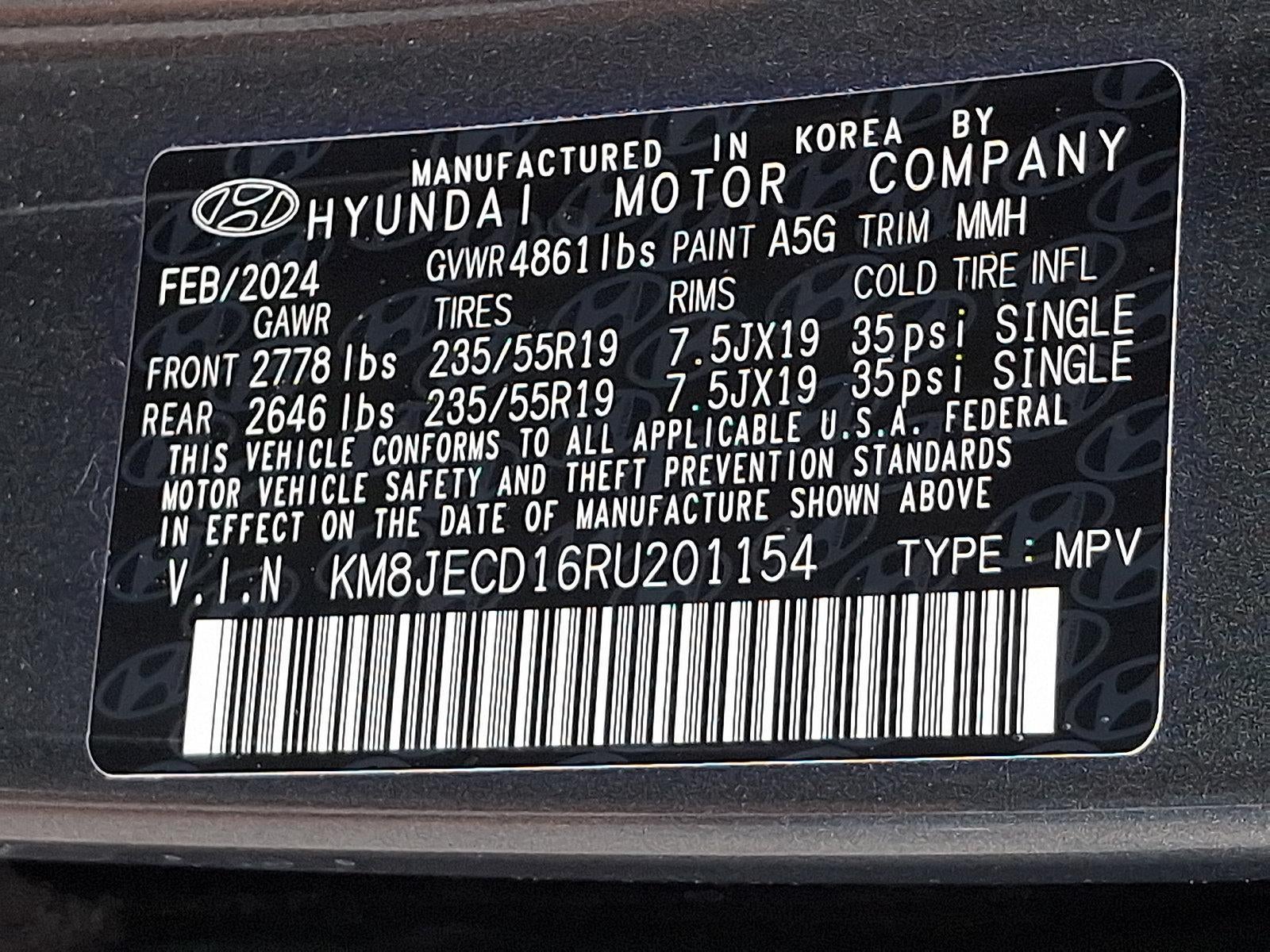 2024 Hyundai TUCSON Hybrid Limited AWD