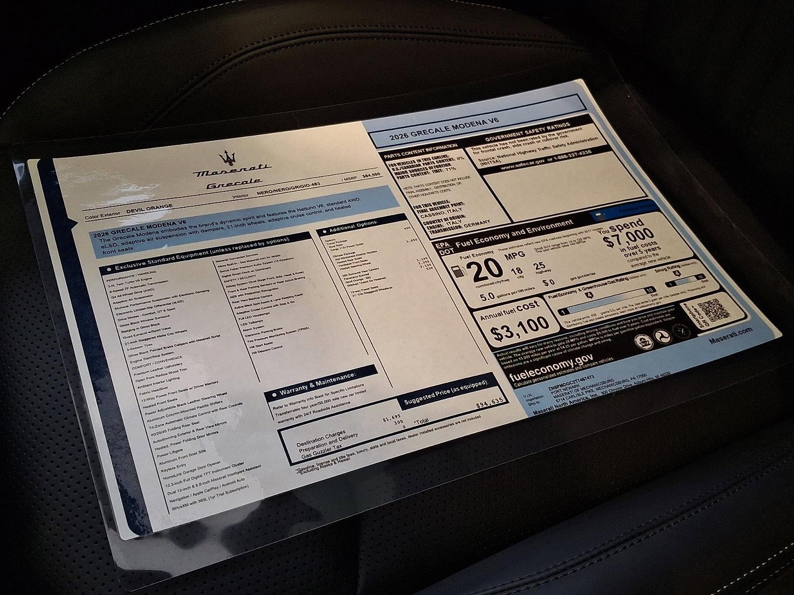 2026 Maserati Grecale Modena AWD