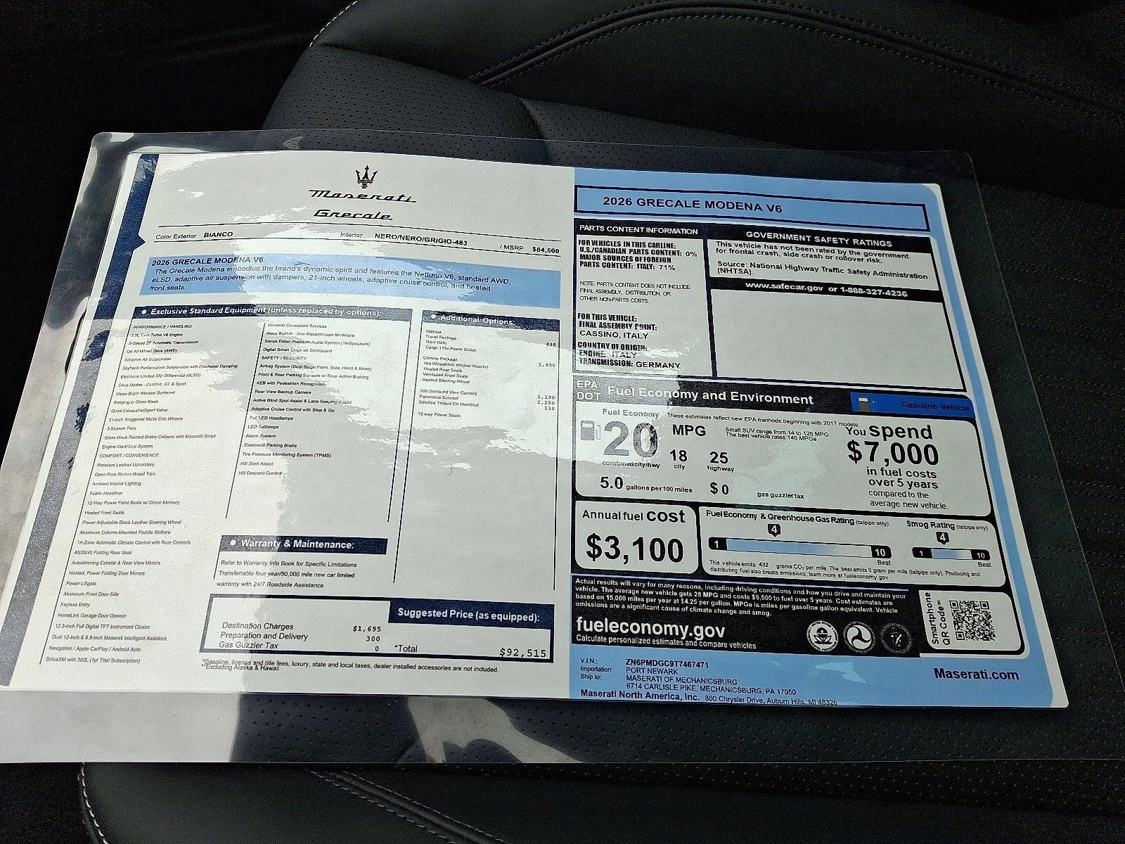 2026 Maserati Grecale Modena AWD