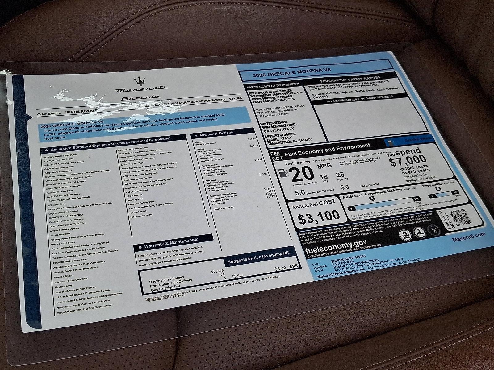 2026 Maserati Grecale Modena AWD