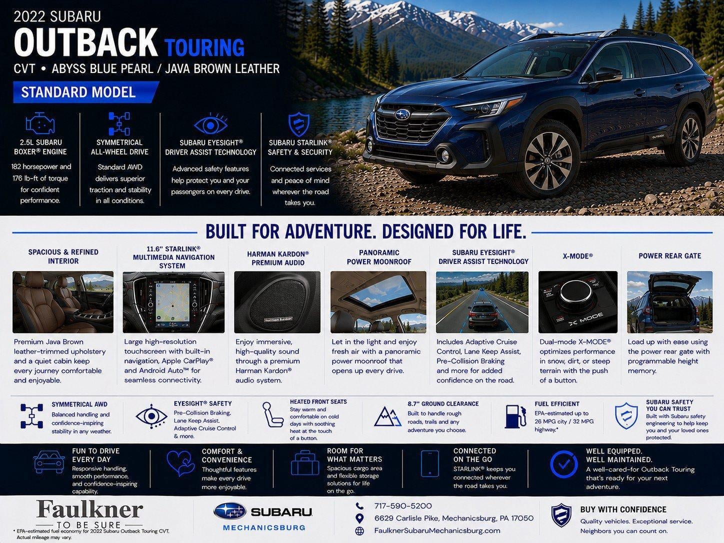 2022 Subaru Outback Touring CVT