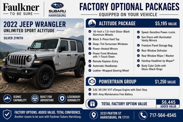2022 Jeep Wrangler Unlimited Sport Altitude 4x4
