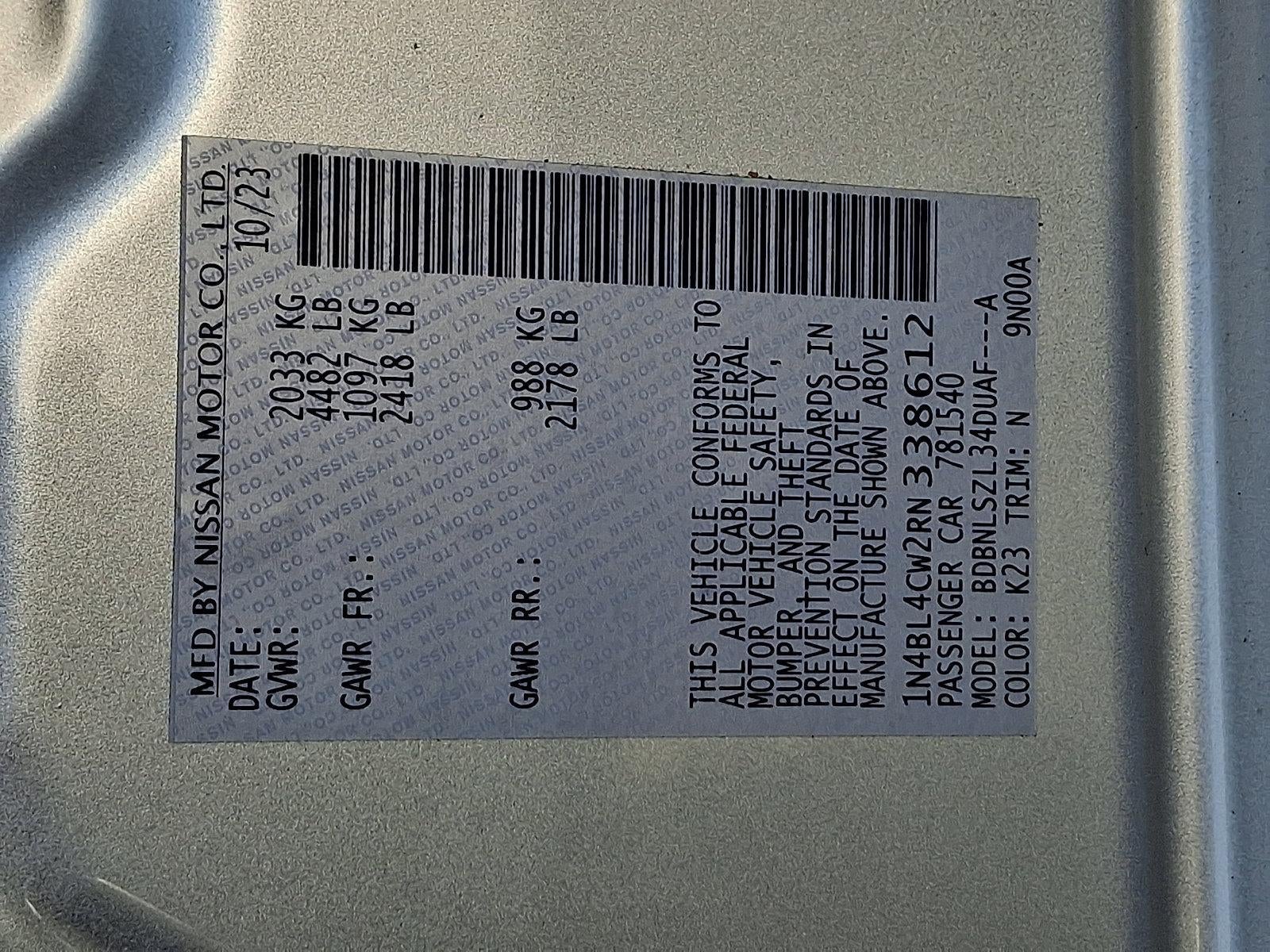 2024 Nissan Altima 2.5 SR AWD Sedan