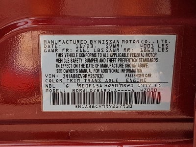 2024 Nissan Sentra SV CVT
