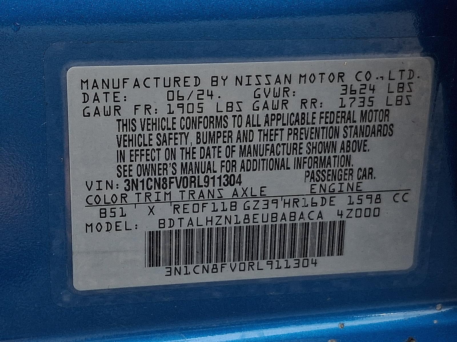 2024 Nissan Versa SR