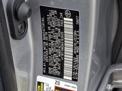 2019 Toyota Camry L Auto (Natl)