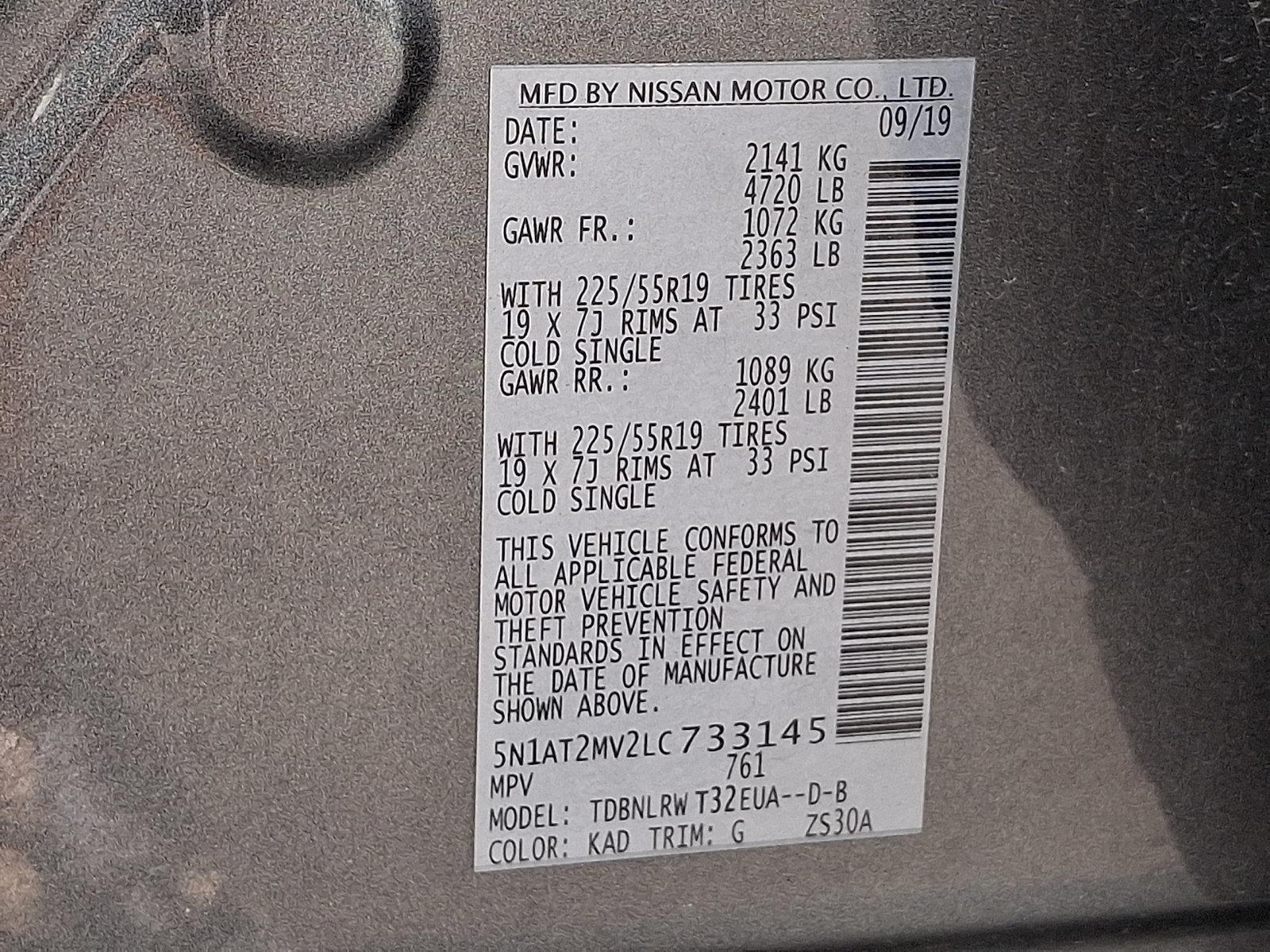 2020 Nissan Rogue SL