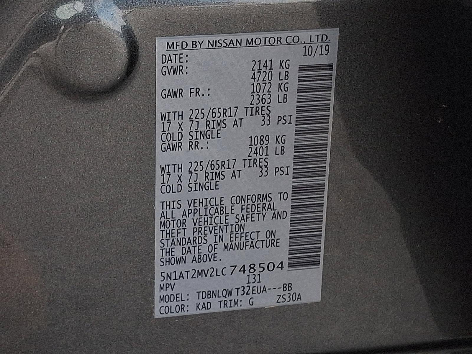 2020 Nissan Rogue SV