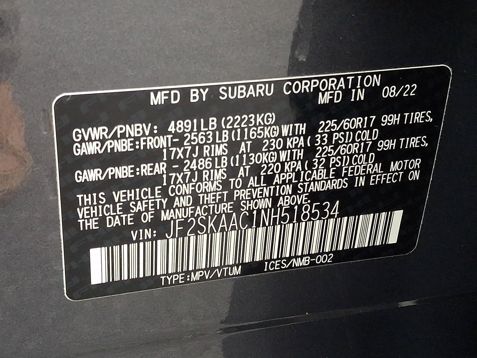 2022 Subaru Forester CVT