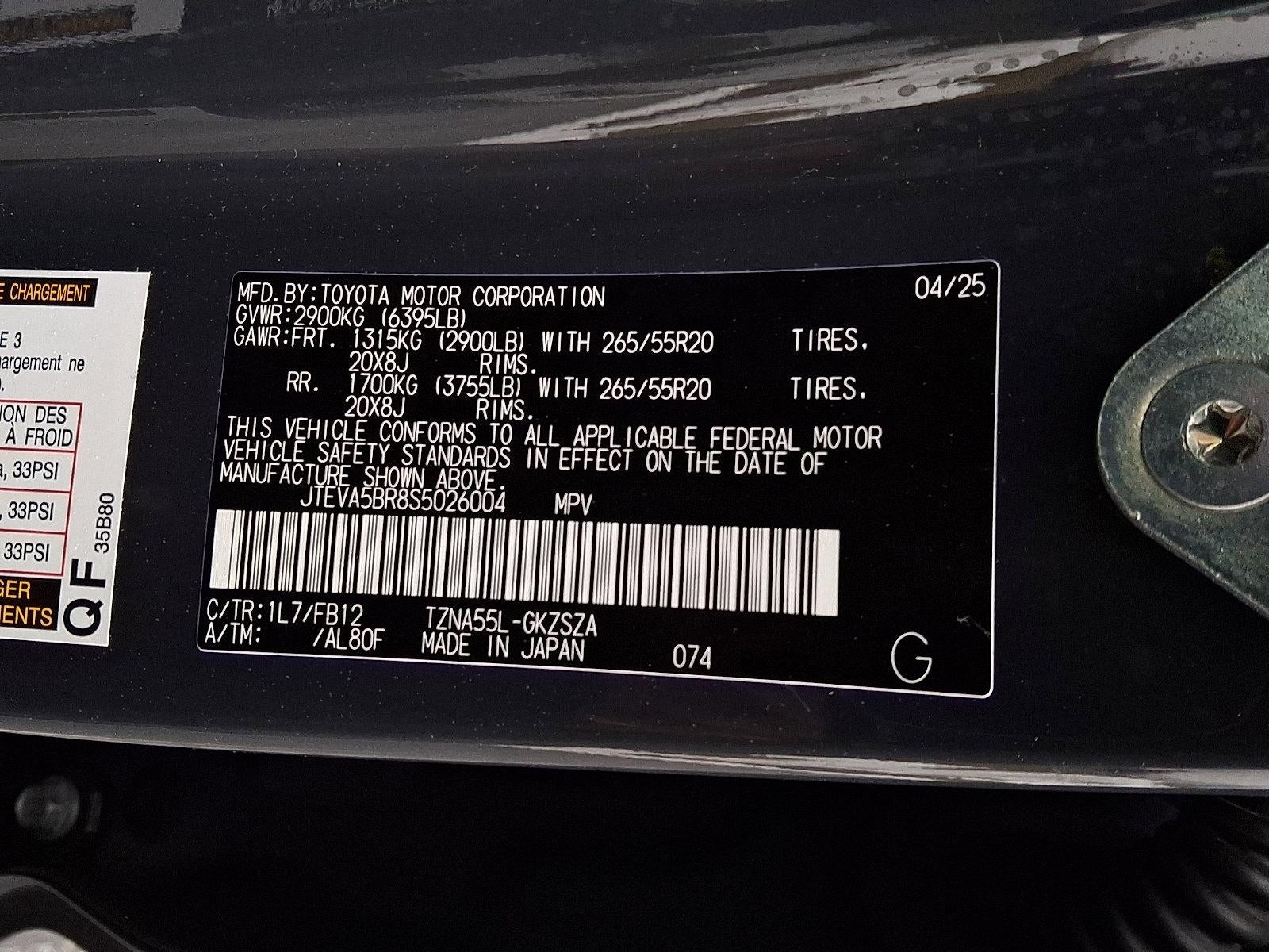 2025 Toyota 4Runner TRD Sport 4WD (Natl)