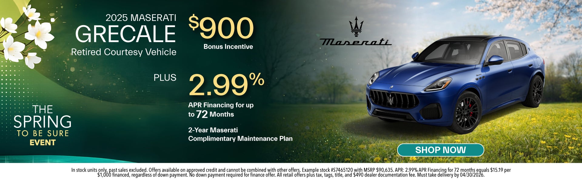 2025 Maserati Grecale Retired Courtesy Vehicle