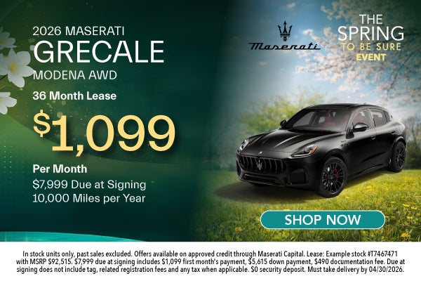 New 2026 Maserati Grecale Modena AWD