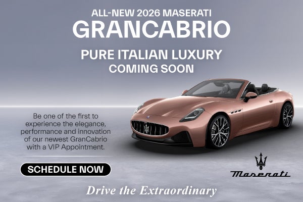 New 2026 Maserati Grancabrio