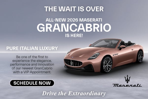 New 2026 Maserati Grancabrio