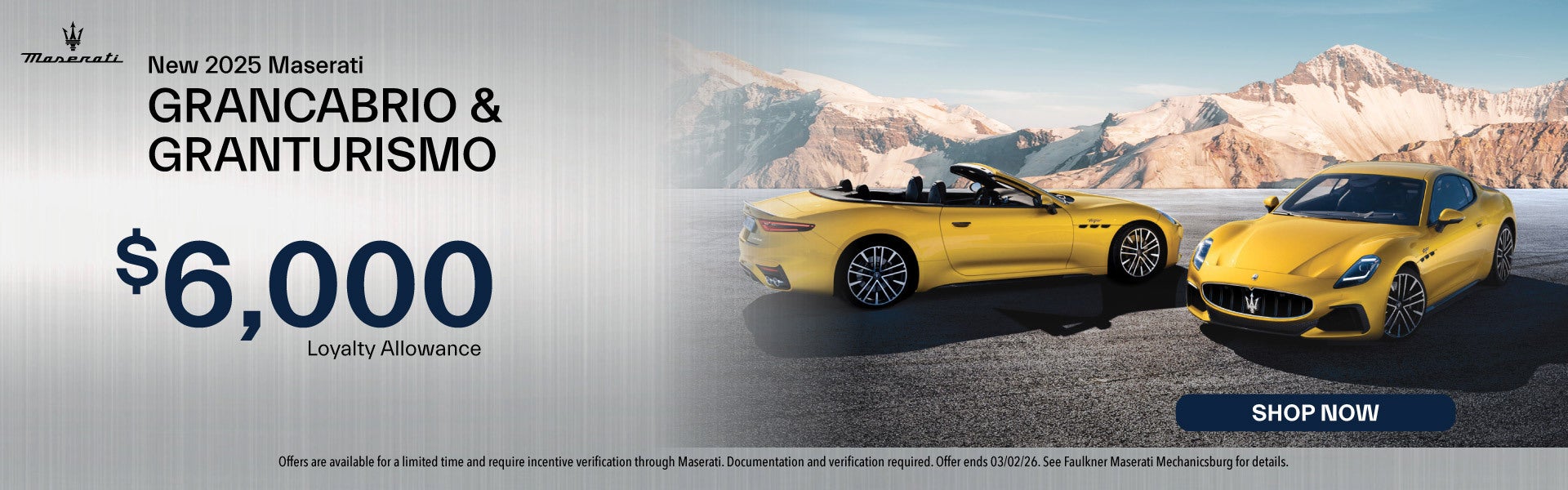 New 2025 Maserati GranCabrio & GranTurismo