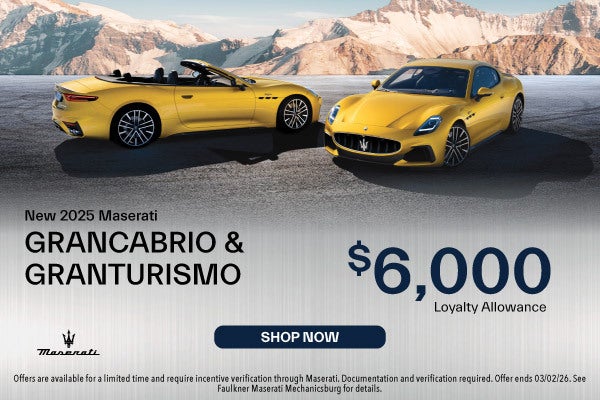 New 2025 Maserati GranCabrio & GranTurismo