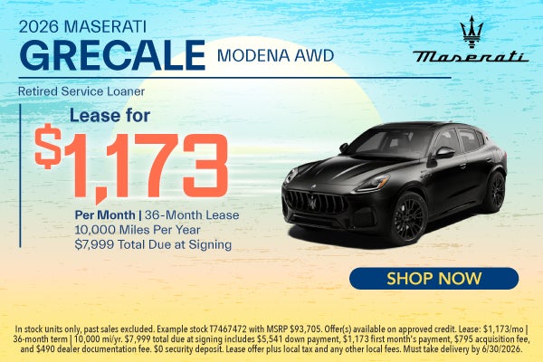 2026 Maserati Grecale Modena AWD Retired Service Loaner