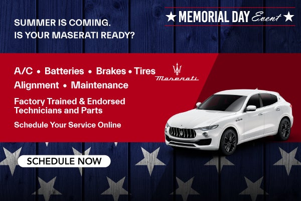 Spring is Coming. Is Your Maserati Ready?